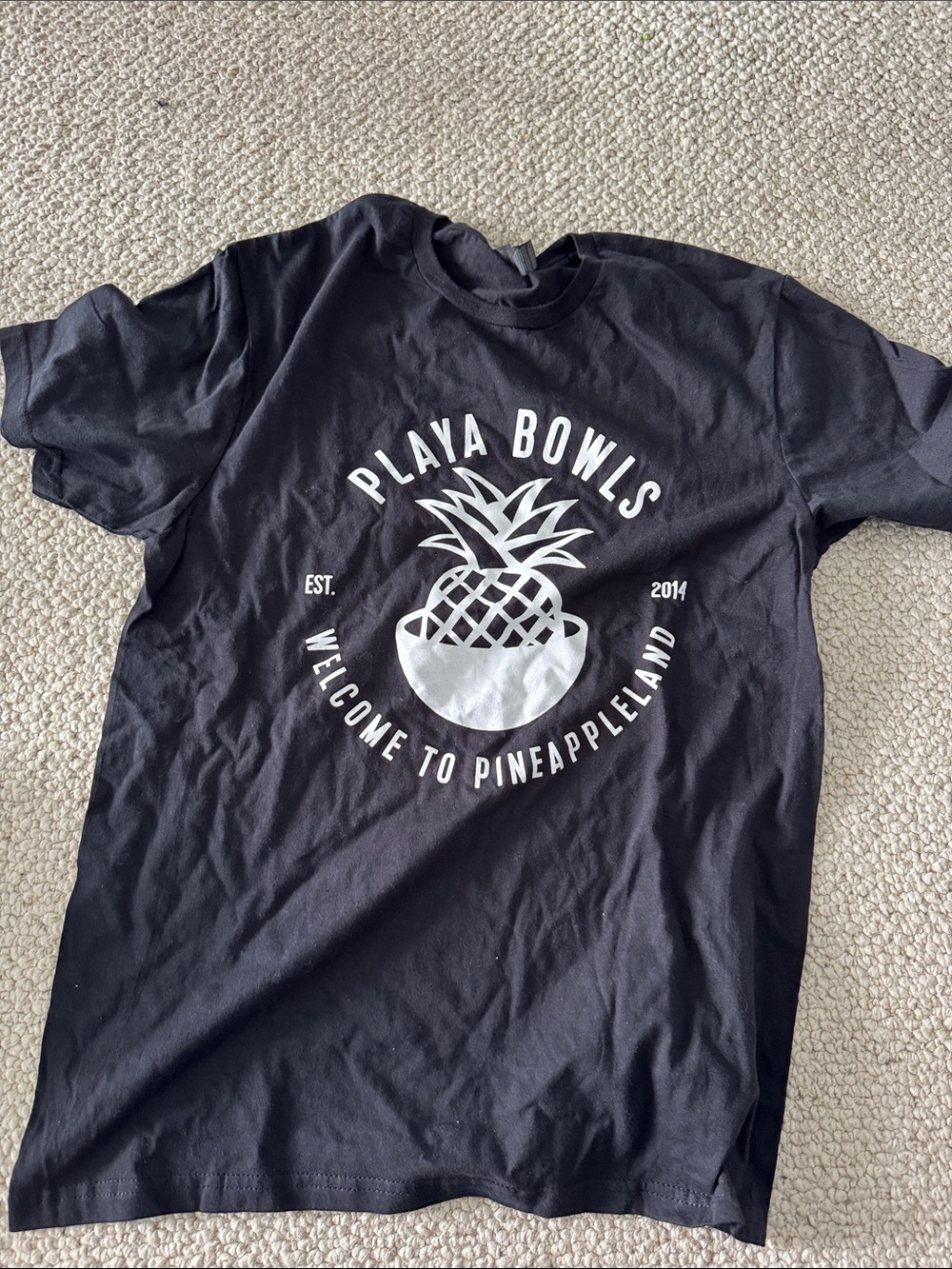 Gildan Black Crewneck T-Shirt with White Tag Logo